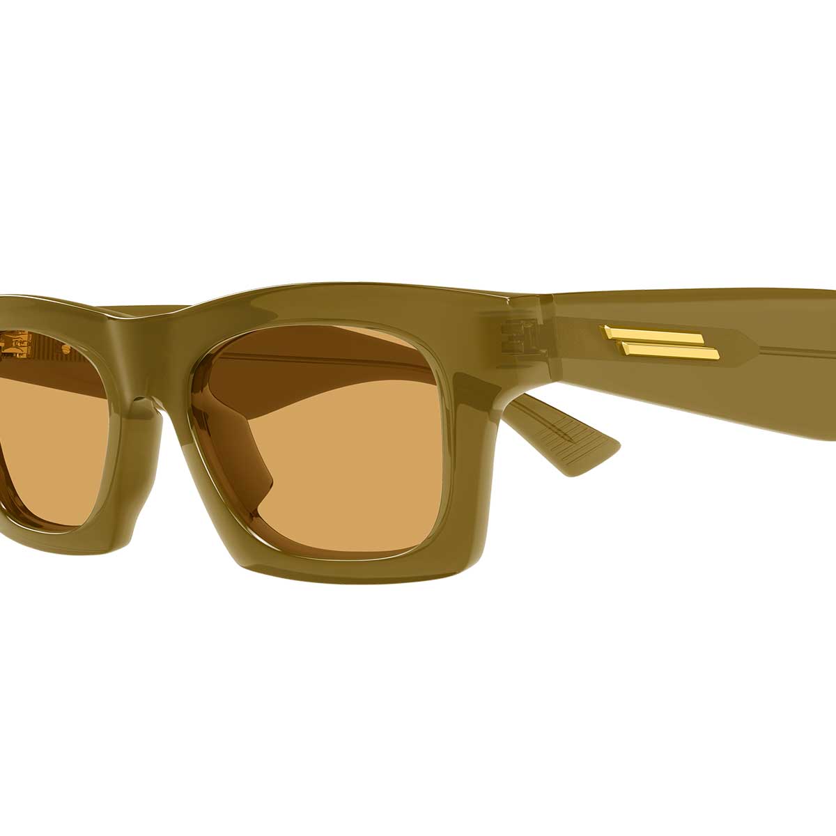 Bottega Veneta Occhiali da Sole BV1457S 005 Marrone/Arancione Unisex 3