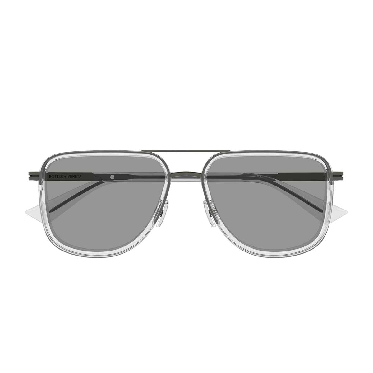 Bottega Veneta Occhiali da Sole BV1463S 004 Rutenio/Grigio Uomo