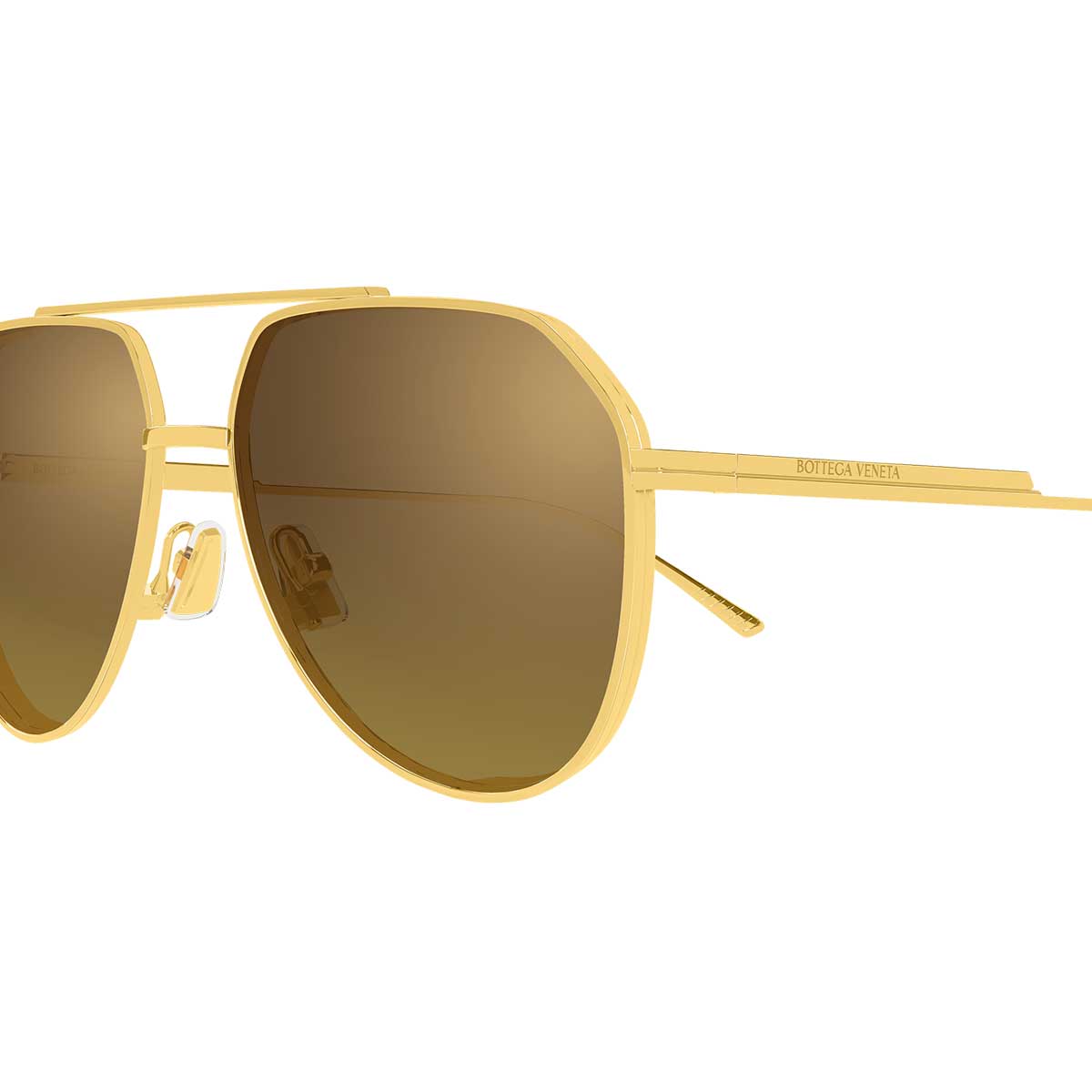 Bottega Veneta Occhiali da Sole BV1465S 004 Oro/Marrone Unisex 3