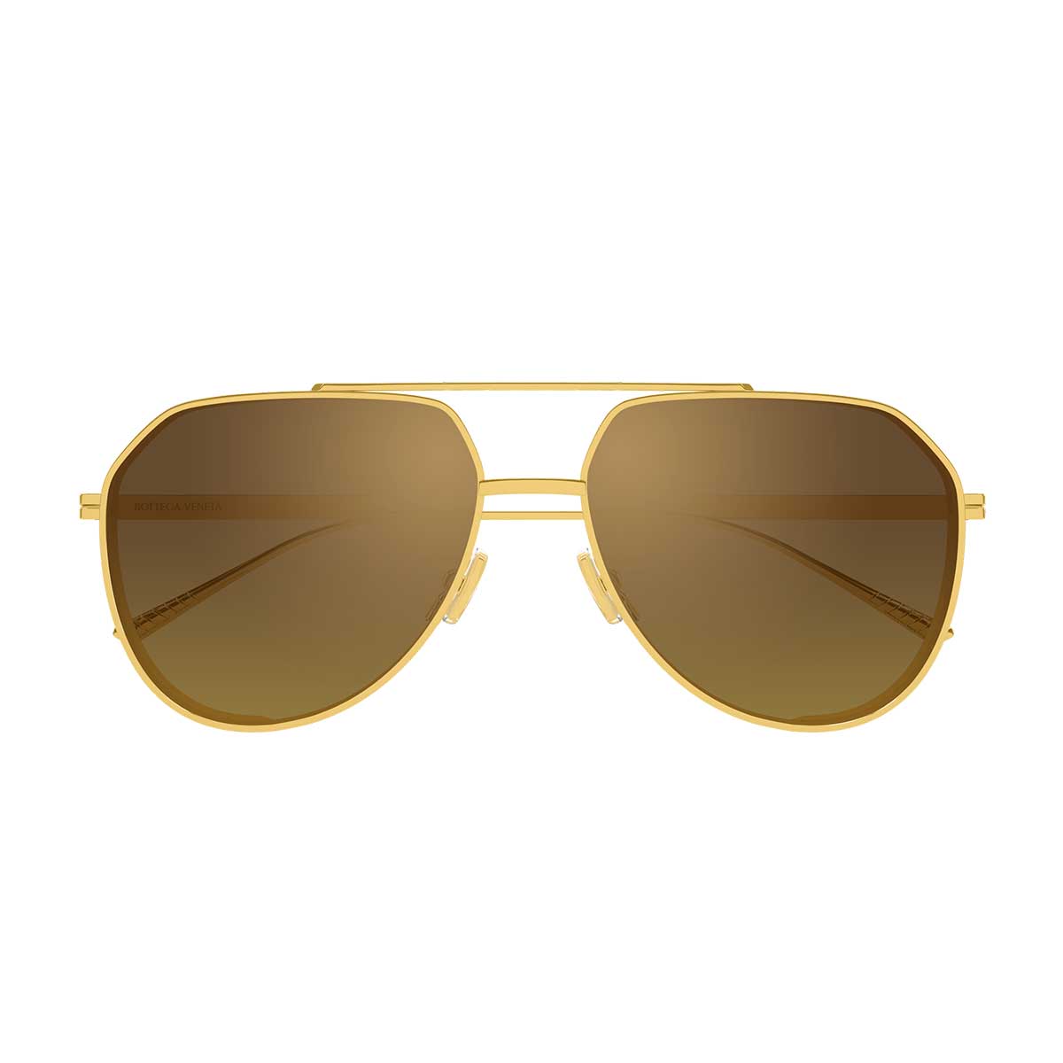 Bottega Veneta Occhiali da Sole BV1465S 004 Oro/Marrone Unisex
