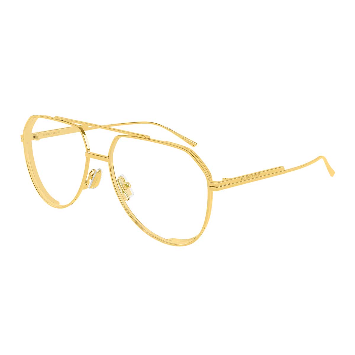 Bottega Veneta Occhiali da Sole BV1465S 005 Oro/Trasparente Unisex 2