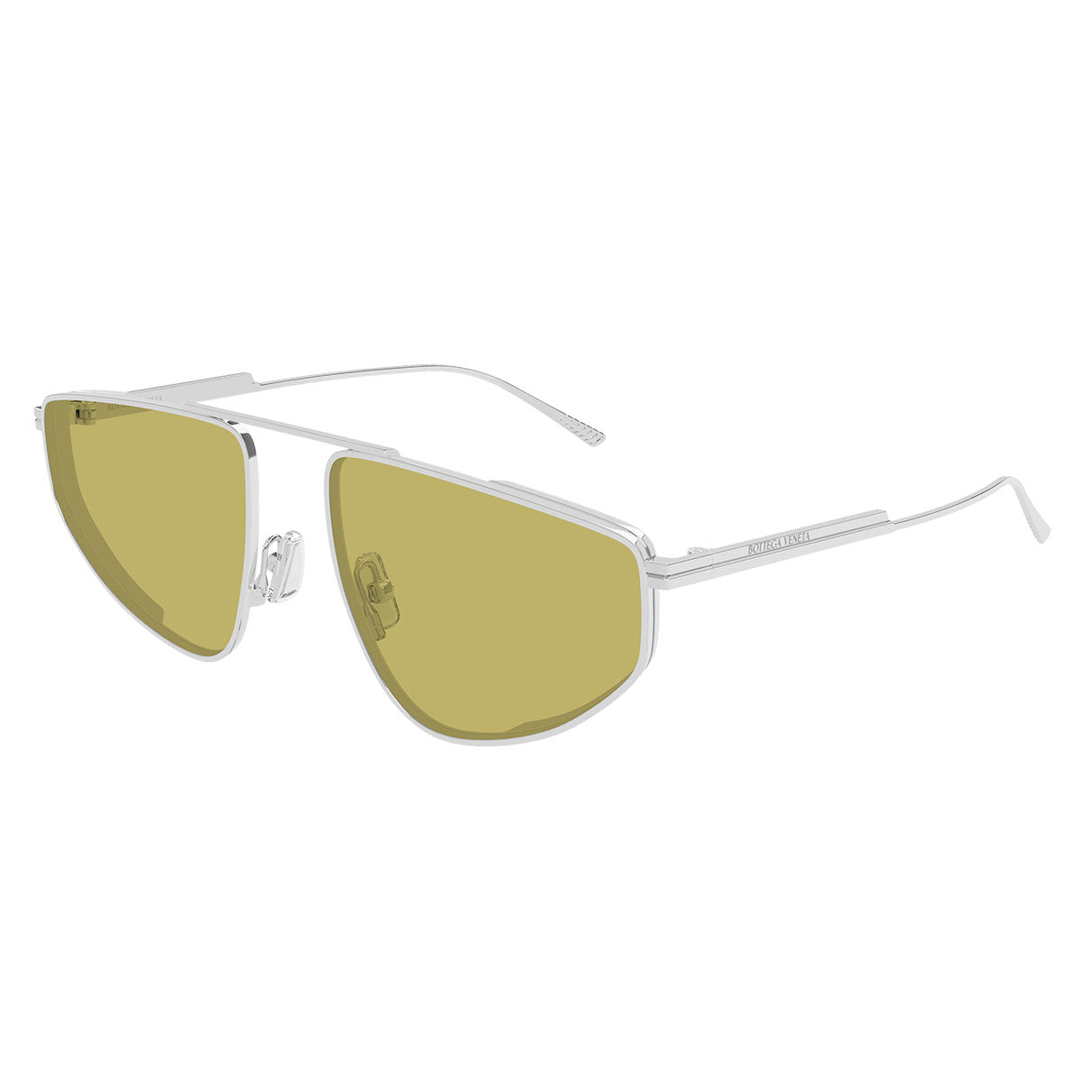 Bottega Veneta Occhiali da Sole BV1466S 003 Argento/Giallo Donna
