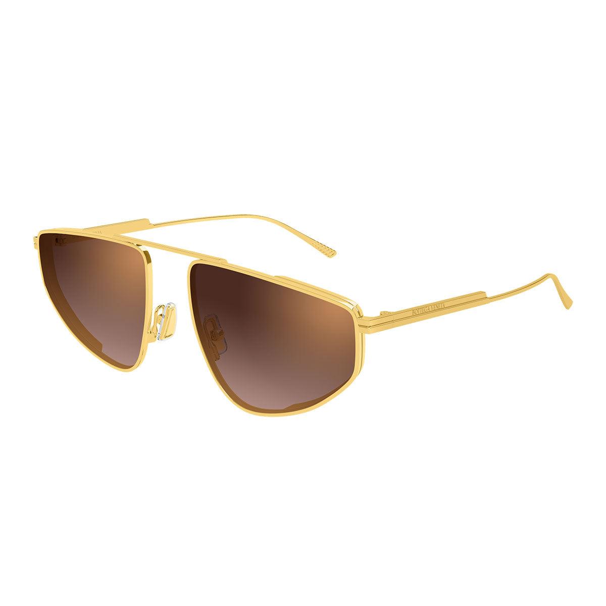 Bottega Veneta Occhiali da Sole BV1466S 004 Oro/Marrone Donna
