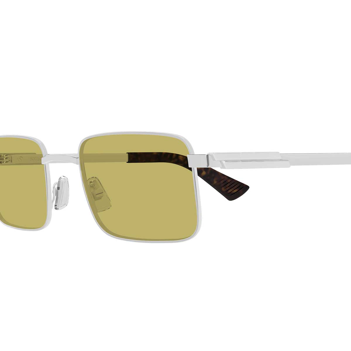 Bottega Veneta Occhiali da Sole BV1469S 003 Argento/Giallo Unisex 3