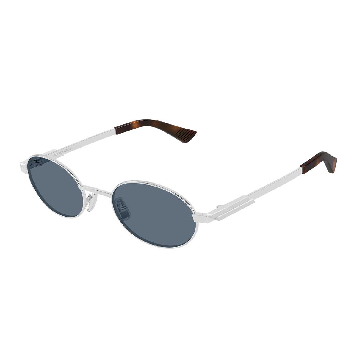Bottega Veneta Occhiali da Sole BV1470S 002 Argento/Blu Unisex 2