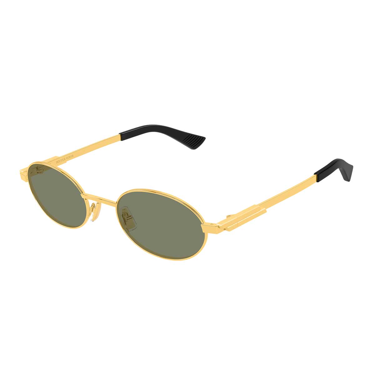 Bottega Veneta Occhiali da Sole BV1470S 004 Oro/Verde Unisex 2