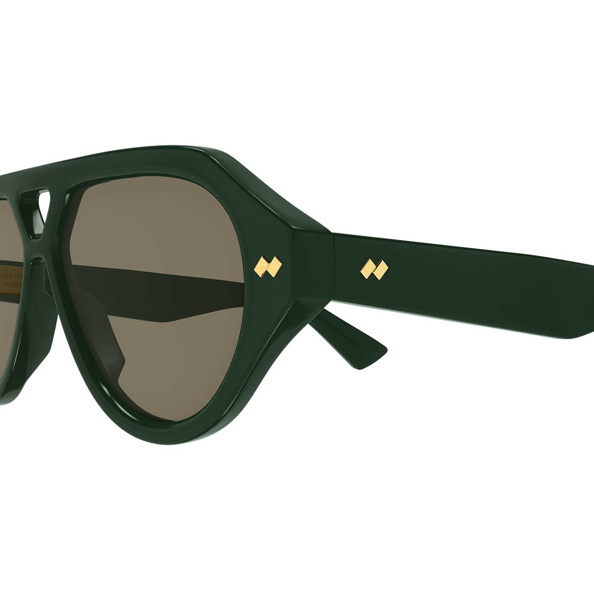 Bottega Veneta Occhiali da Sole BV1485S 005 Verde/Marrone Unisex
