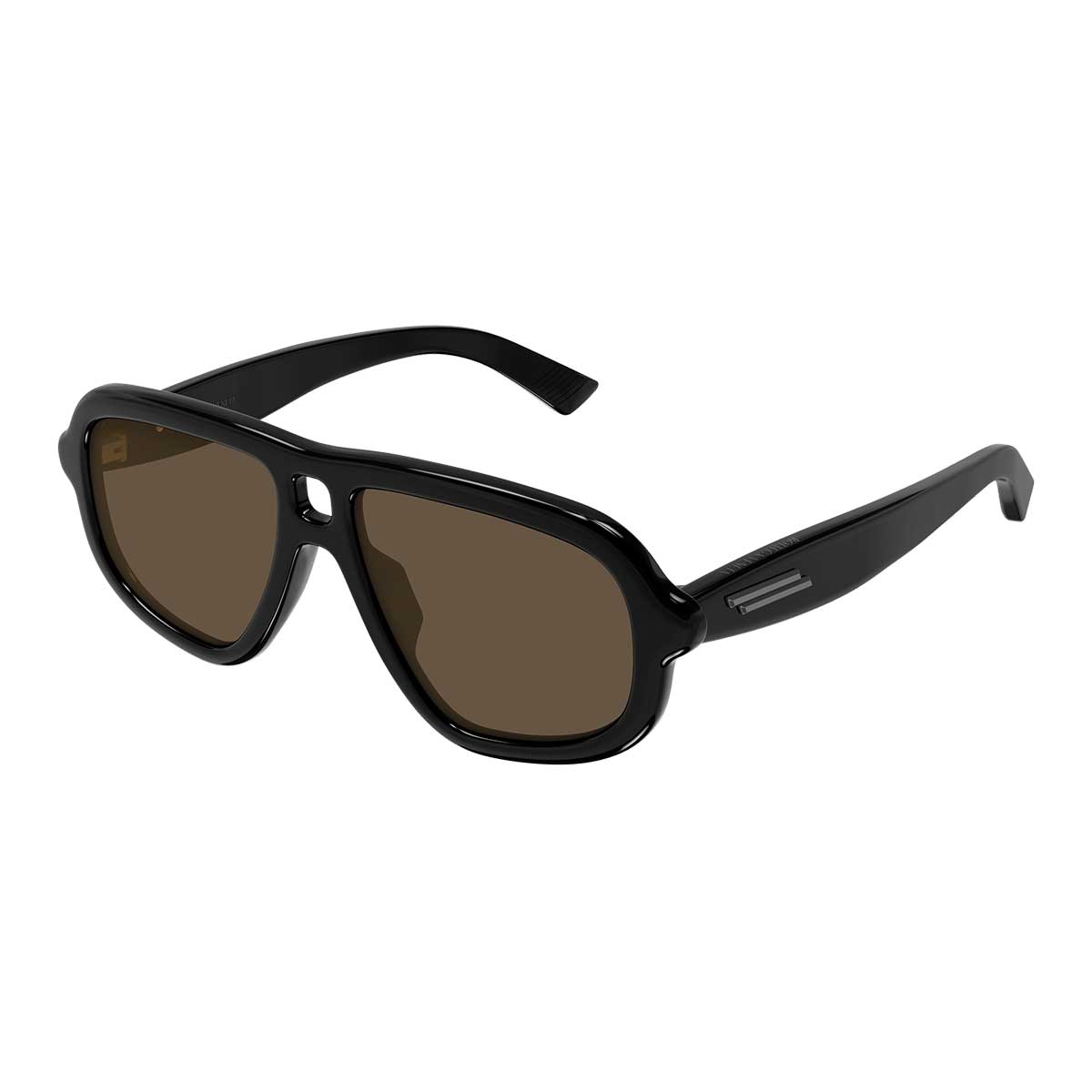 Bottega Veneta Occhiali da Sole BV1494S 001 Nero/Marrone Unisex 2