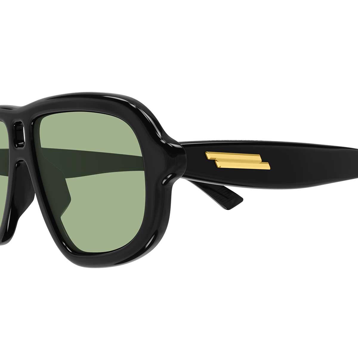 Bottega Veneta Occhiali da Sole BV1494S 003 Nero/Verde Unisex 3