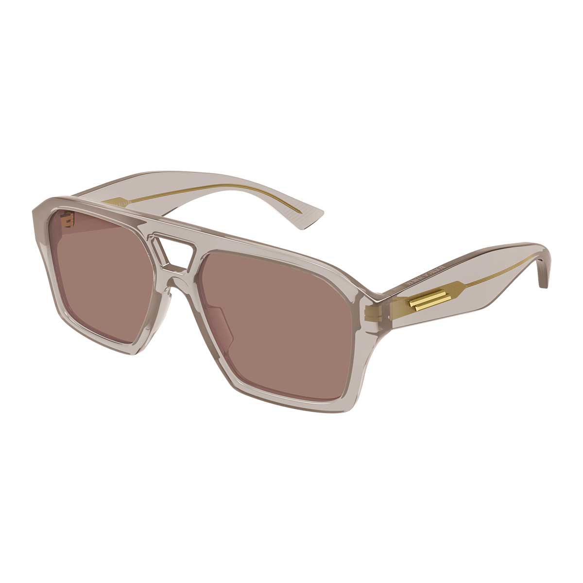 Bottega Veneta Occhiali da Sole BV1501S 003 Marrone/Marrone Unisex 2