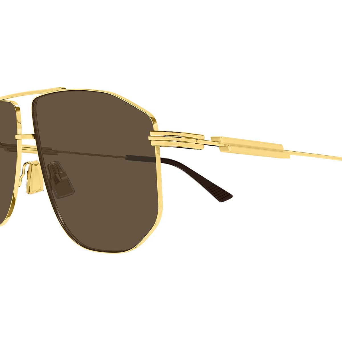 Bottega Veneta Occhiali da Sole BV1509S 002 Oro/Marrone Unisex 3
