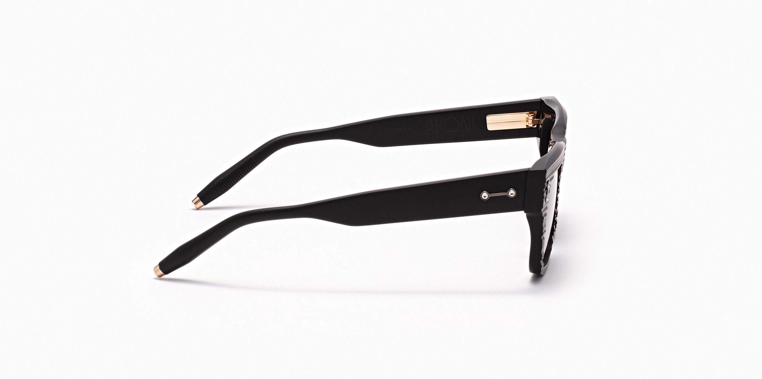 Occhiali da sole AKONI COLUMBA Scraped Black