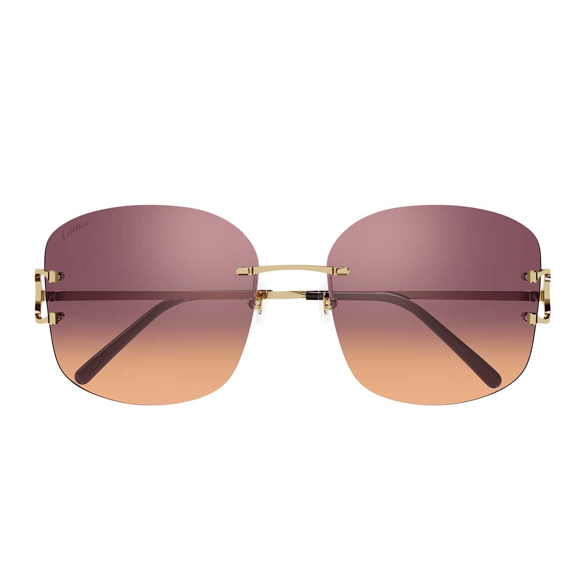 Cartier Occhiali da Sole CT0037RS 002 Oro/Rosso Donna