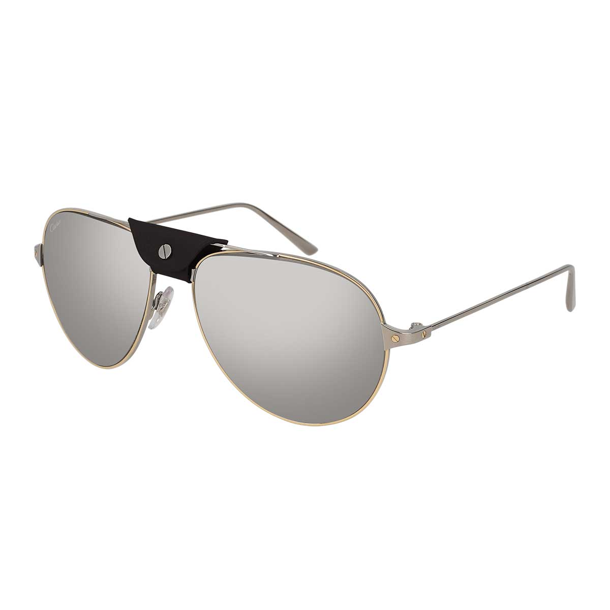 Cartier Occhiali da Sole CT0038S 007 OroRutenio/Argento Uomo