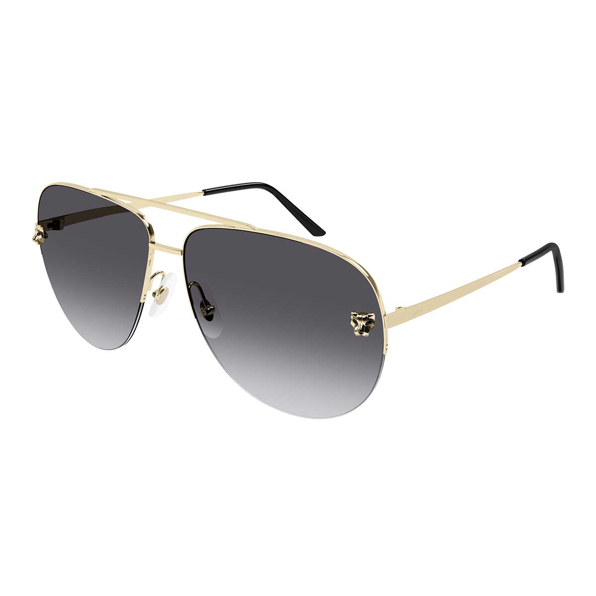 Cartier Occhiali da Sole CT0065S 001 Oro/Grigio Donna