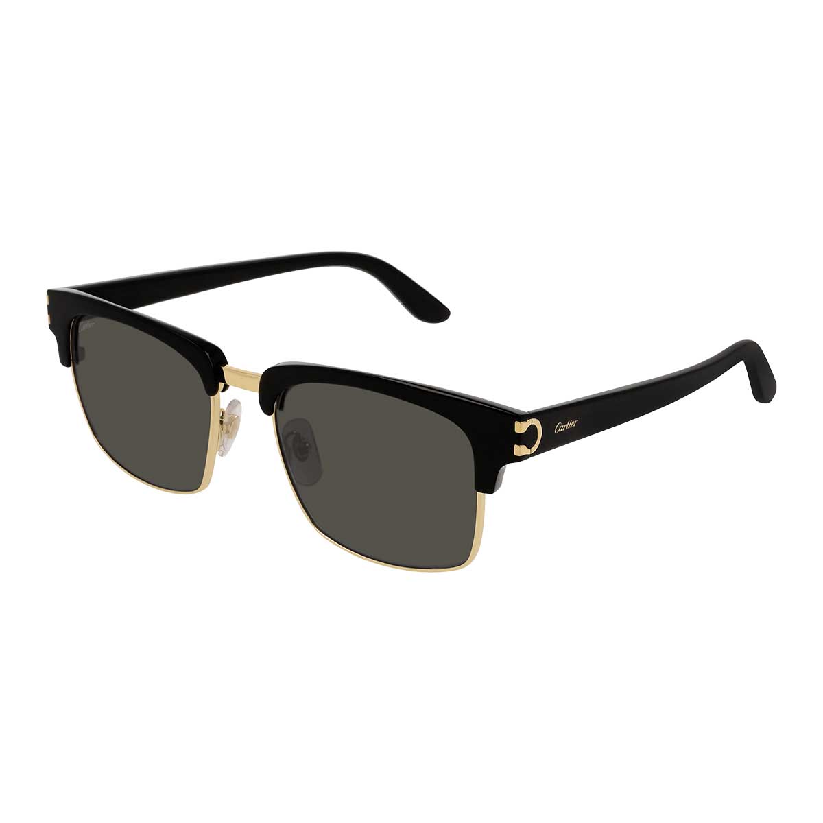Cartier Occhiali da Sole CT0132S 001 Nero/Grigio Uomo