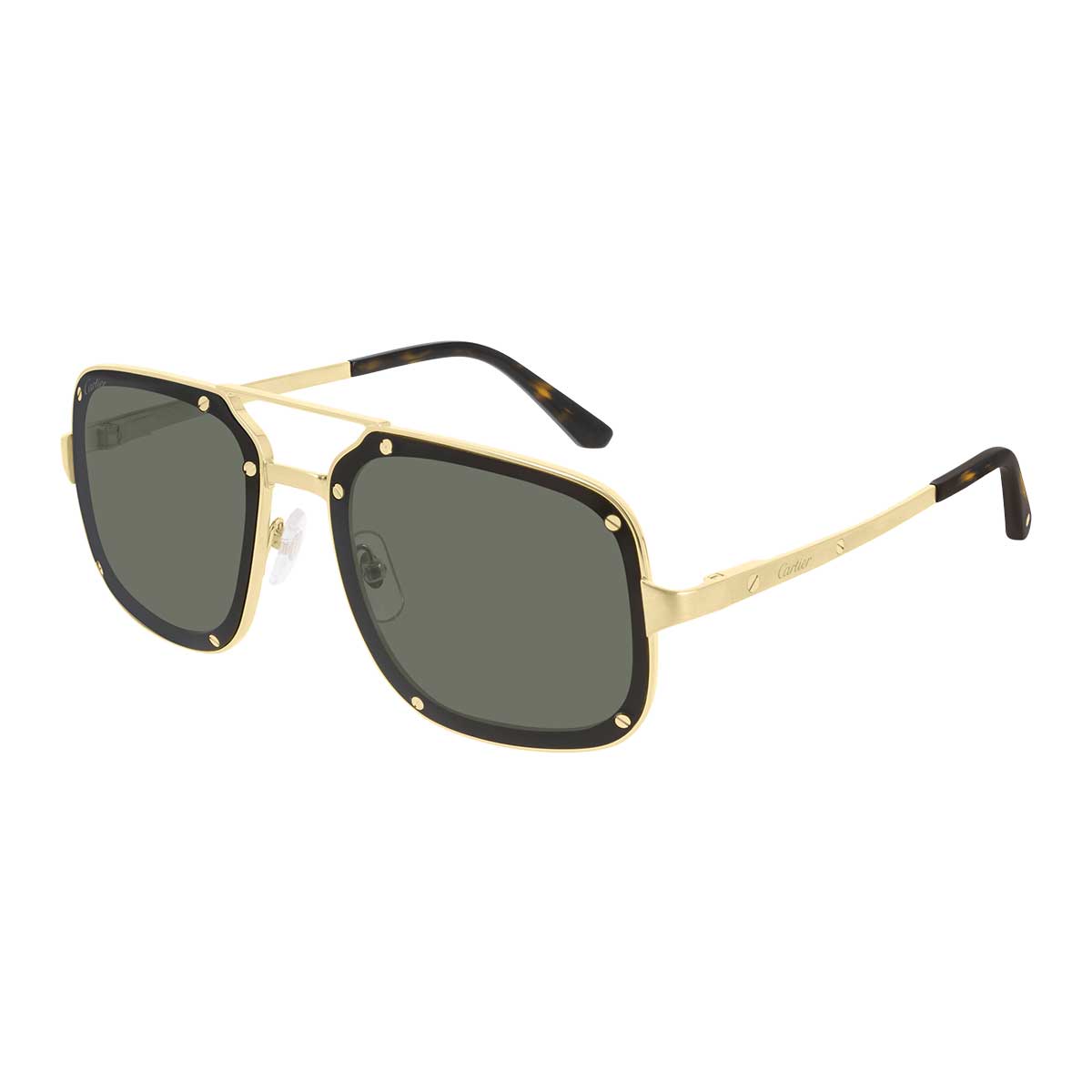 Cartier Occhiali da Sole CT0194S 002 Oro/Grigio Uomo