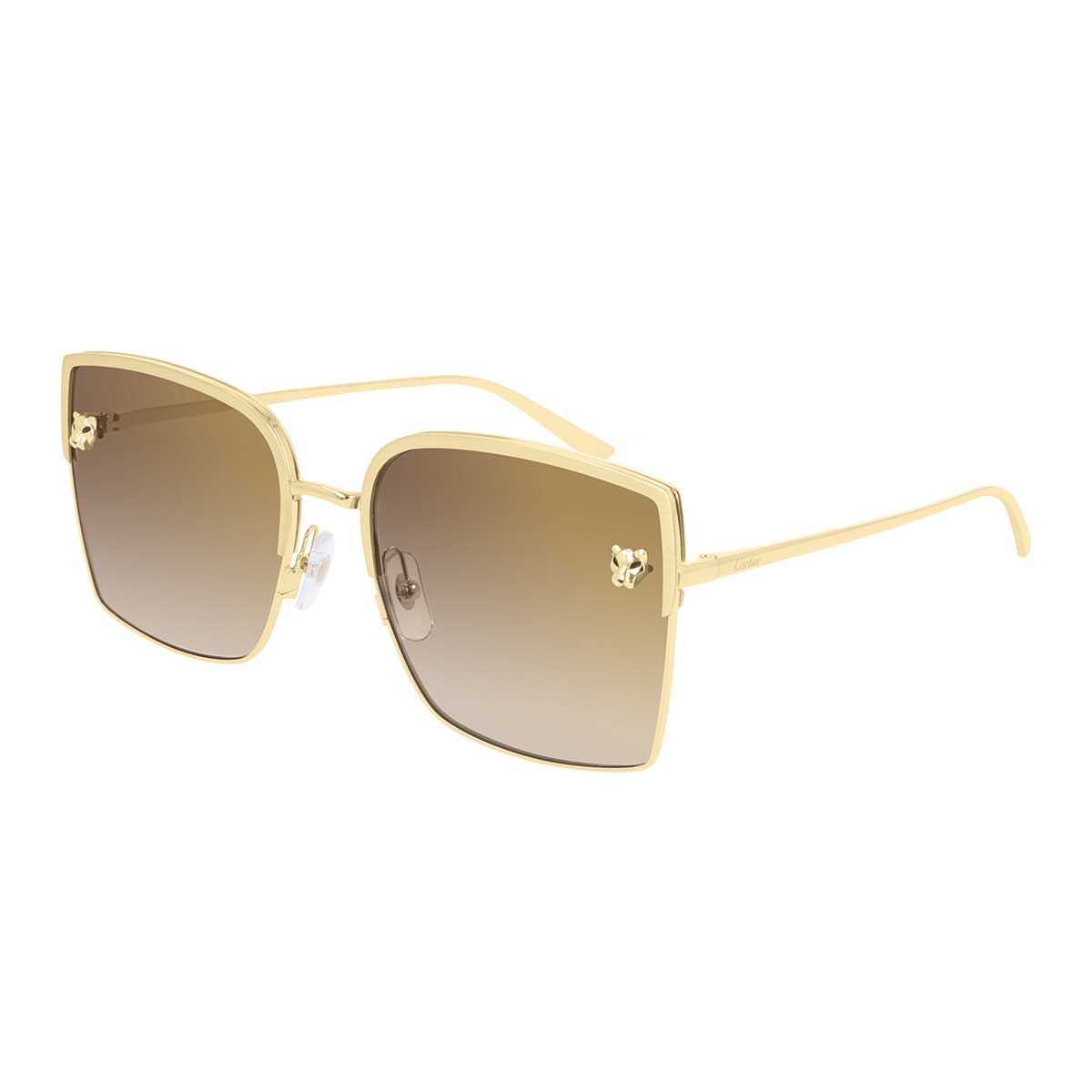 Cartier Occhiali da Sole CT0199S 002 Oro/Marrone Donna