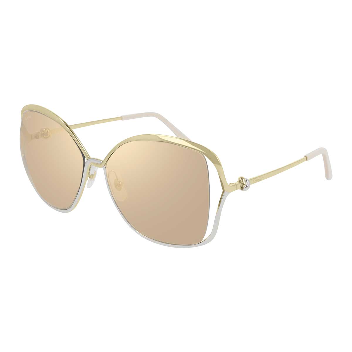 Cartier Occhiali da Sole CT0225S 002 Oro/Marrone Donna