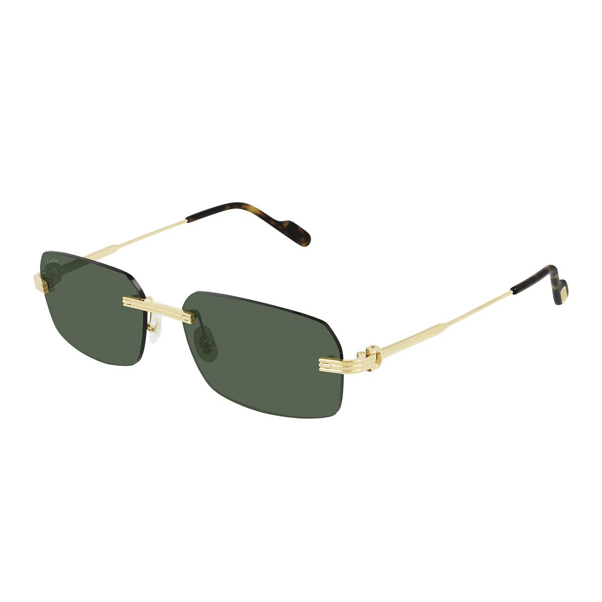 Cartier Occhiali da Sole CT0271S 002 Oro/Verde Uomo