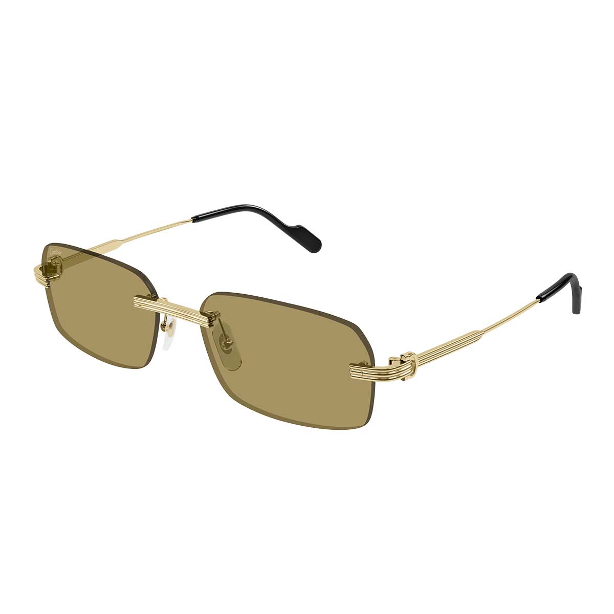 Cartier Occhiali da Sole CT0271S 009 Oro/Marrone Uomo