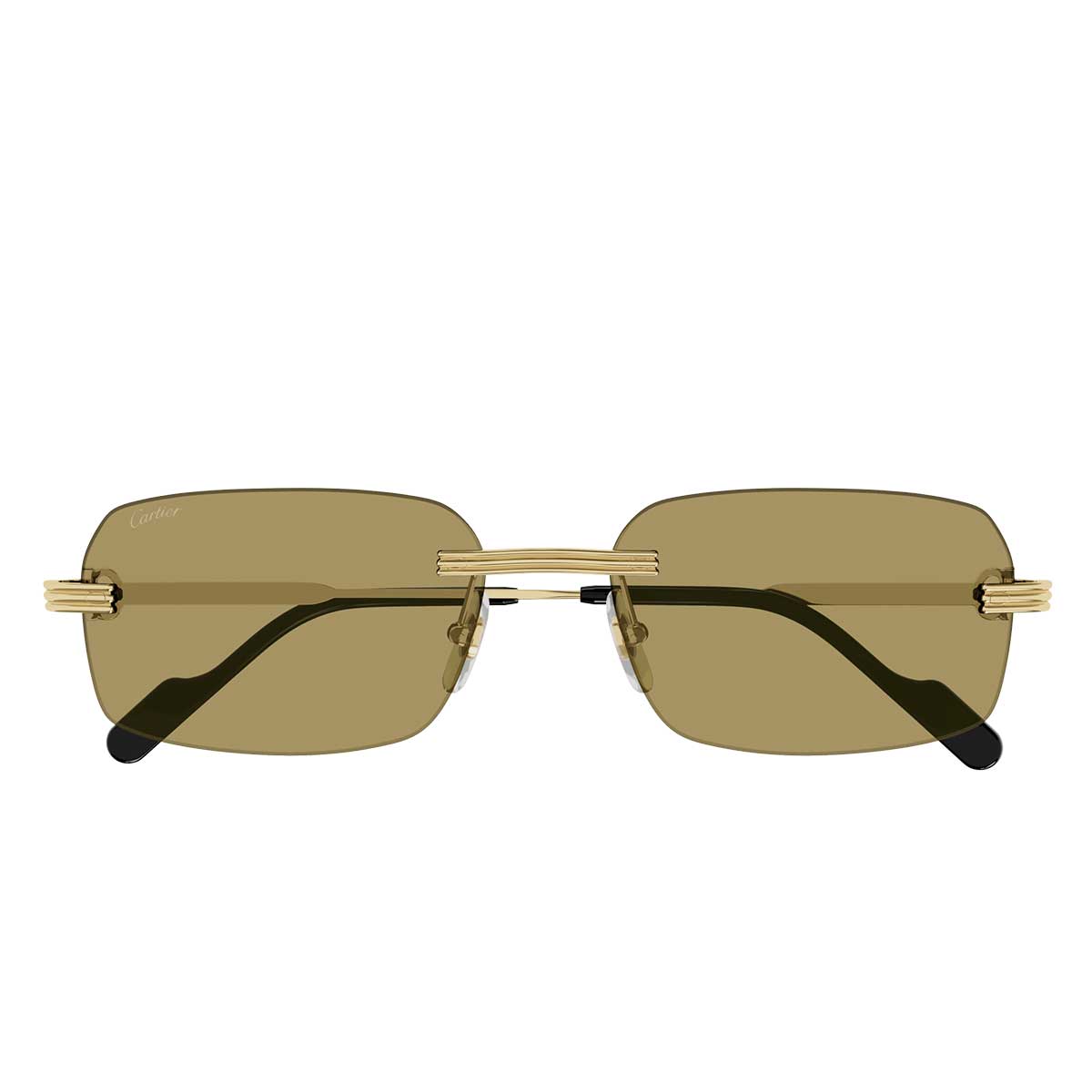 Cartier Occhiali da Sole CT0271S 009 Oro/Marrone Uomo