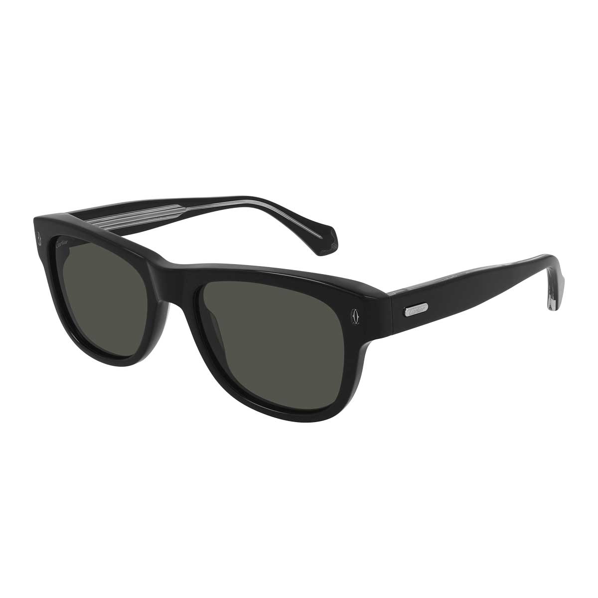 Cartier Occhiali da Sole CT0277S 001 Nero/Grigio Uomo