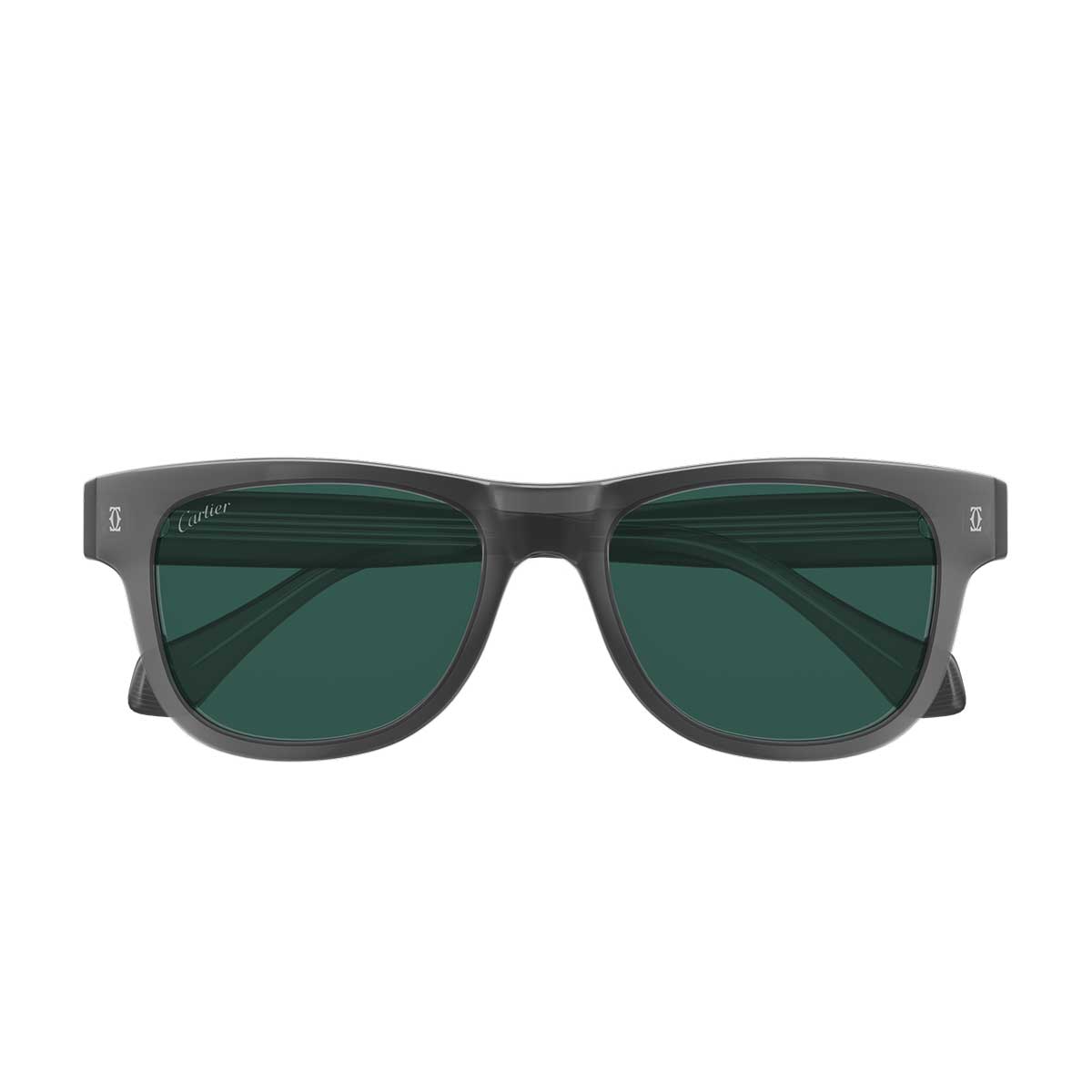 Cartier Occhiali da Sole CT0277S 005 Grigio/Verde Uomo