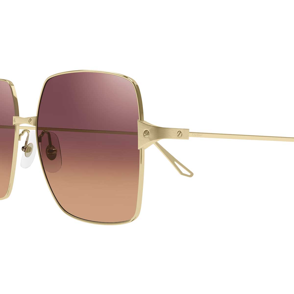 Cartier Occhiali da Sole CT0297S 003 Oro/Rosso Donna
