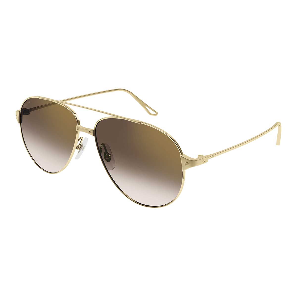 Cartier Occhiali da Sole CT0298S 007 Oro/Marrone Donna