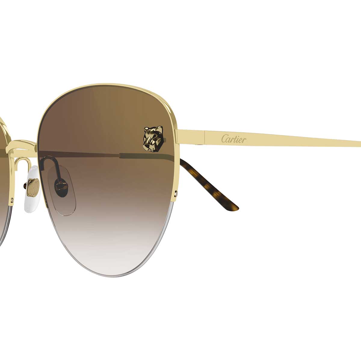 Cartier Occhiali da Sole CT0301S 002 Oro/Marrone Donna