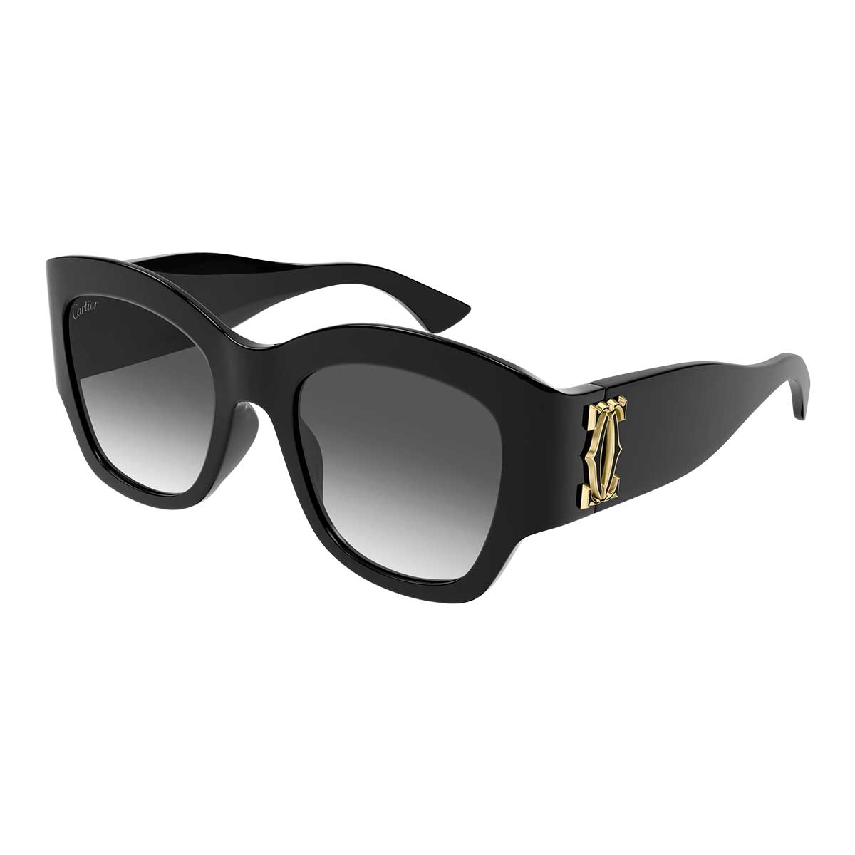 Cartier Occhiali da Sole CT0304S 001 Nero/Grigio Donna 2