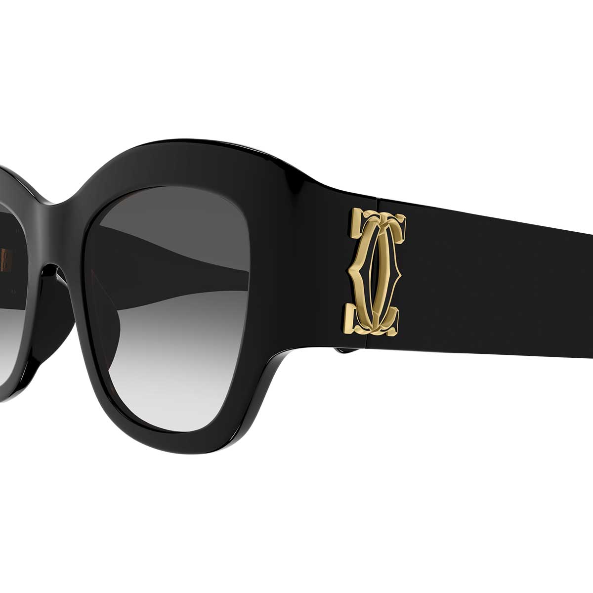 Cartier Occhiali da Sole CT0304S 001 Nero/Grigio Donna 3