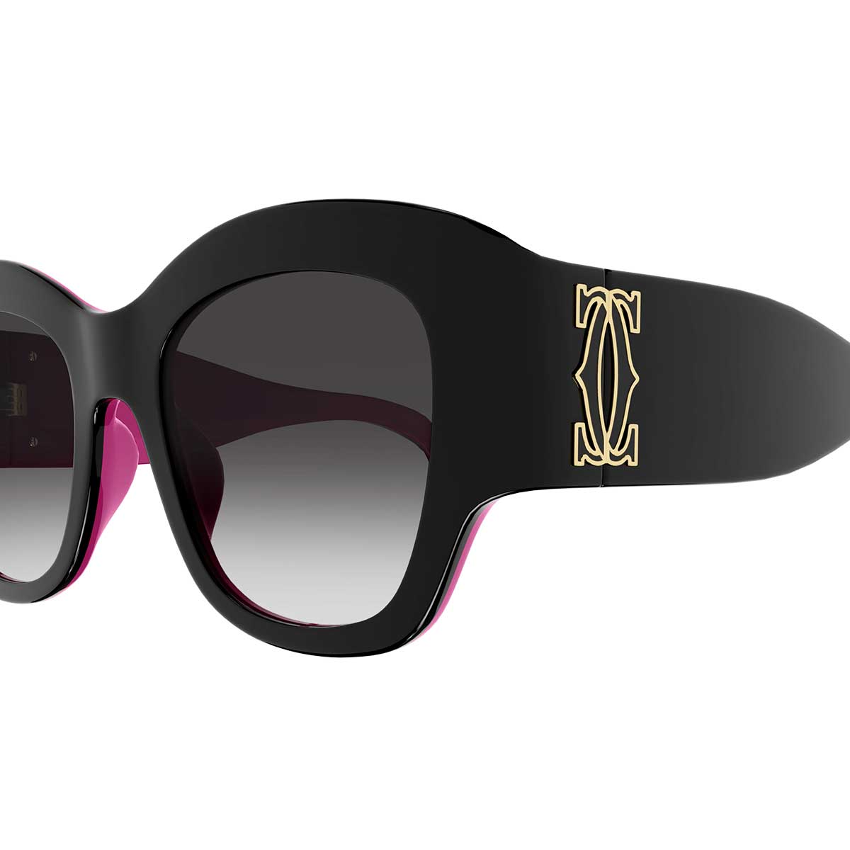 Cartier Occhiali da Sole CT0304S 005 Nero/Grigio Donna