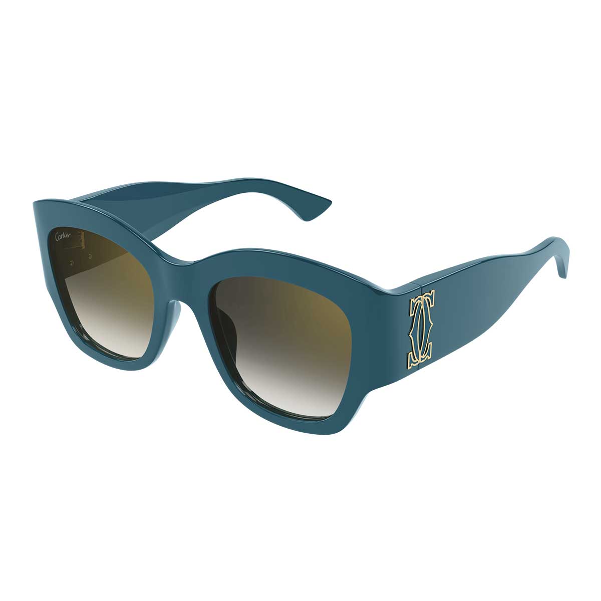 Cartier Occhiali da Sole CT0304S 007 Verde/Grigio Donna