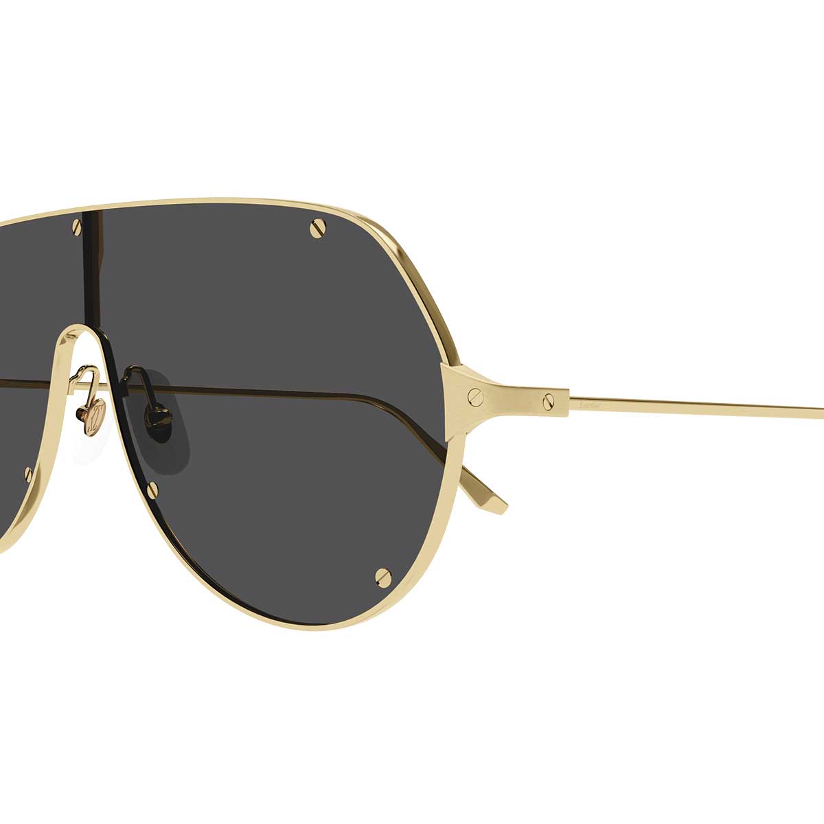 Cartier Occhiali da Sole CT0324S 001 Oro/Grigio Uomo 3