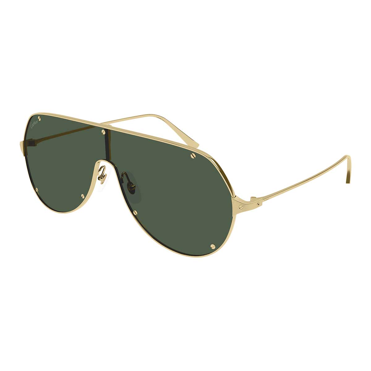 Cartier Occhiali da Sole CT0324S 002 Oro/Verde Uomo 2