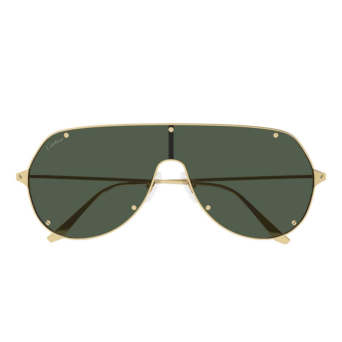 Cartier Occhiali da Sole CT0324S 002 Oro/Verde Uomo