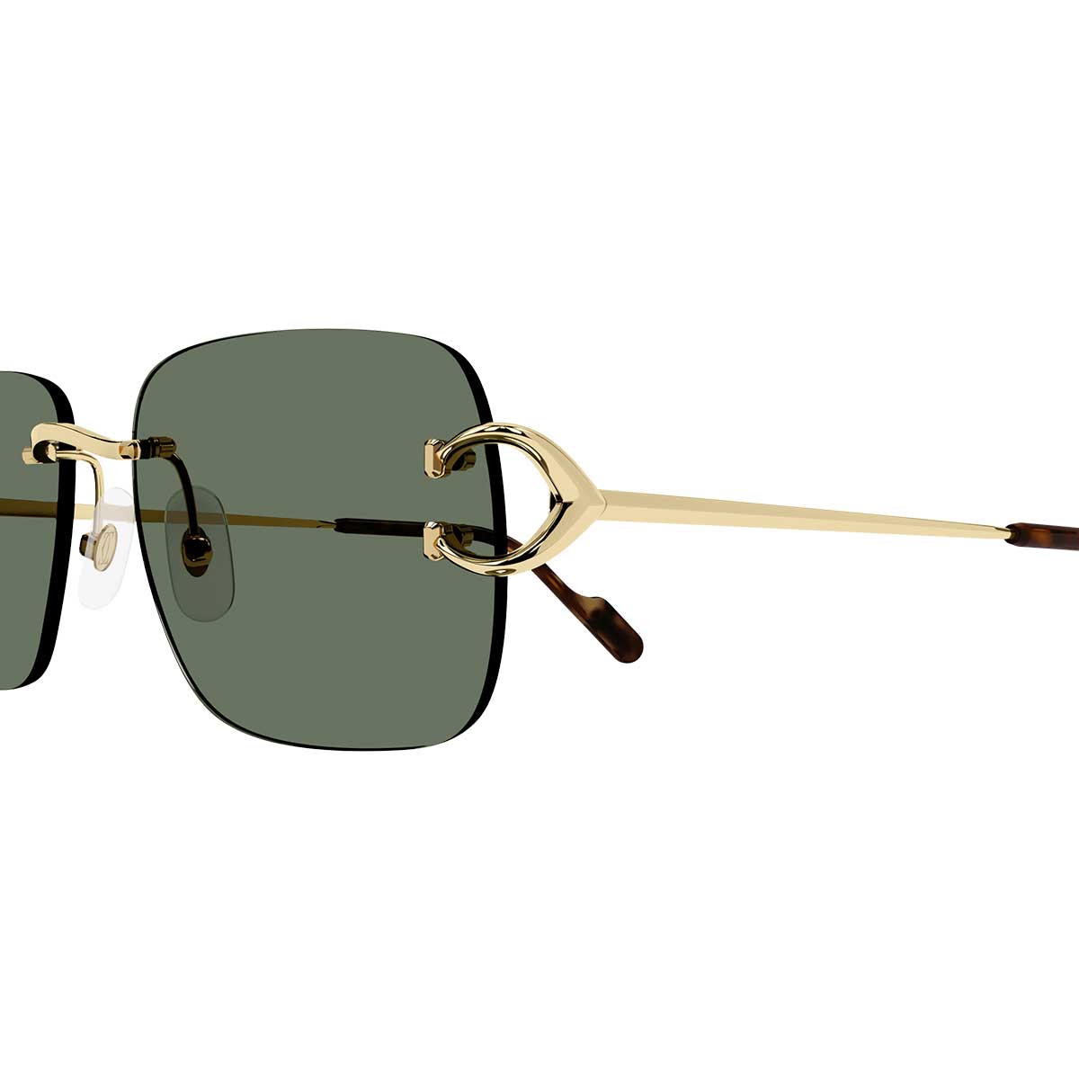 Cartier Occhiali da Sole CT0330S 002 Oro/Verde Uomo 3