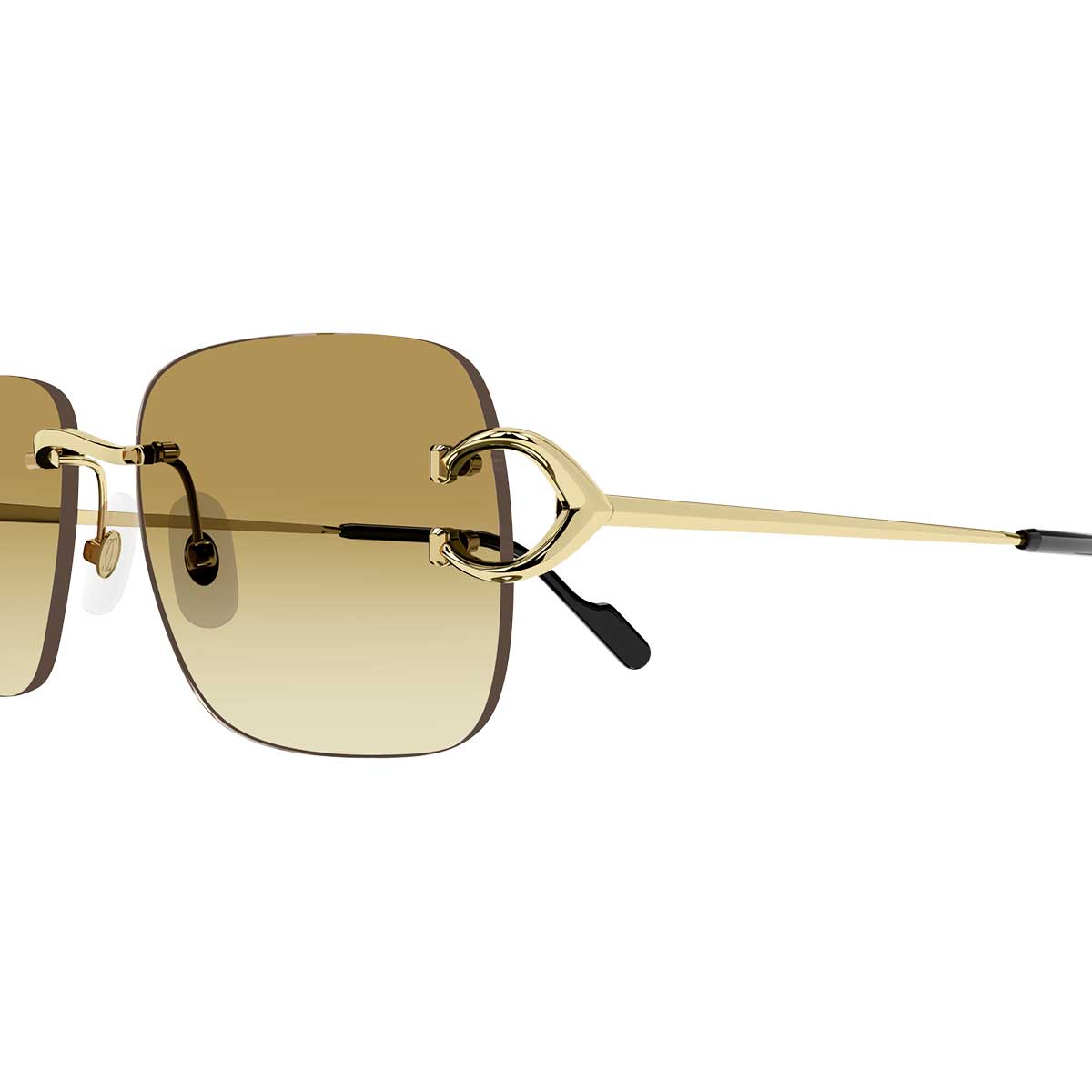 Cartier Occhiali da Sole CT0330S 003 Oro/Giallo Uomo 3