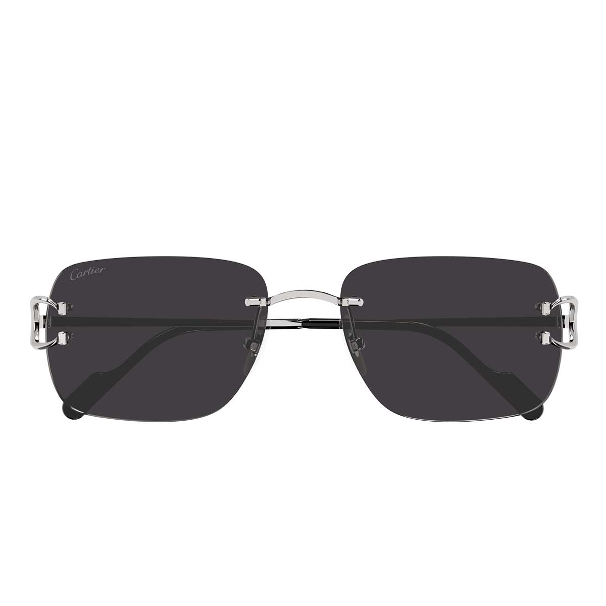 Cartier Occhiali da Sole CT0330S 004 Argento/Grigio Uomo