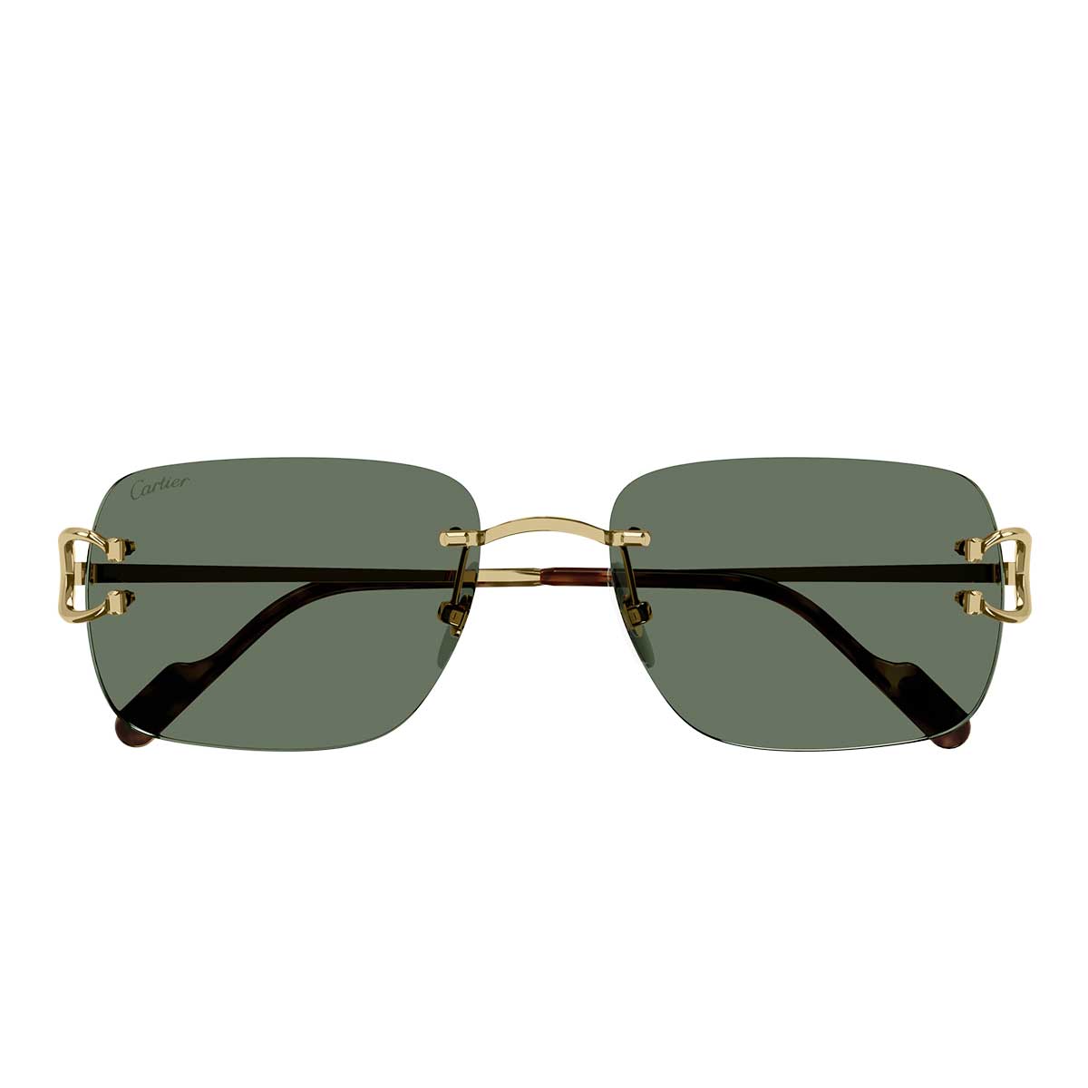 Cartier Occhiali da Sole CT0330S 005 Oro/Verde Uomo