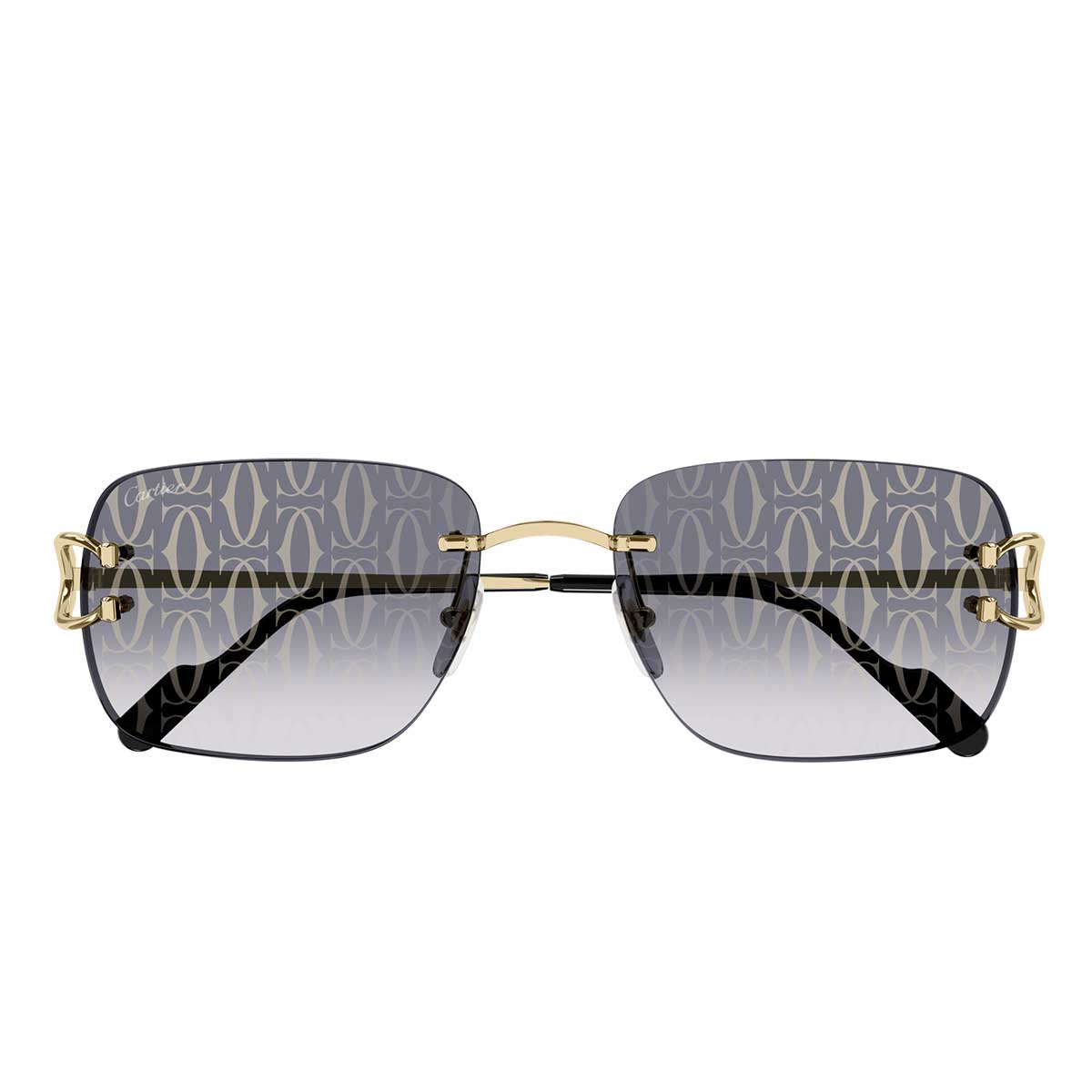 Cartier Occhiali da Sole CT0330S 007 Oro/Grigio Uomo