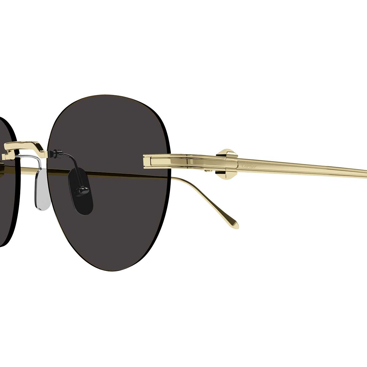 Cartier Occhiali da Sole CT0331S 002 Oro/Grigio Uomo 3