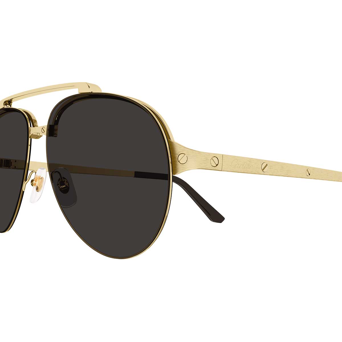 Cartier Occhiali da Sole CT0354S 001 Oro/Grigio Uomo 3