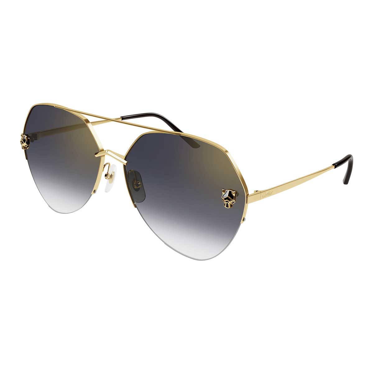 Cartier Occhiali da Sole CT0355S 001 Oro/Grigio Donna 2