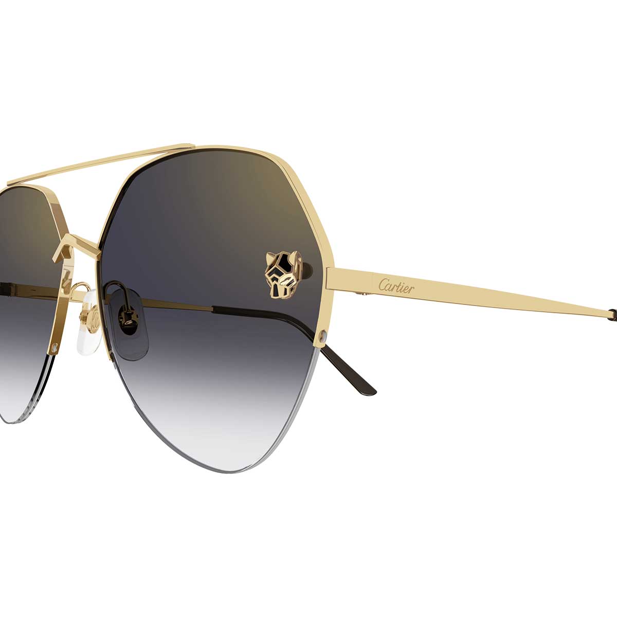 Cartier Occhiali da Sole CT0355S 001 Oro/Grigio Donna 3