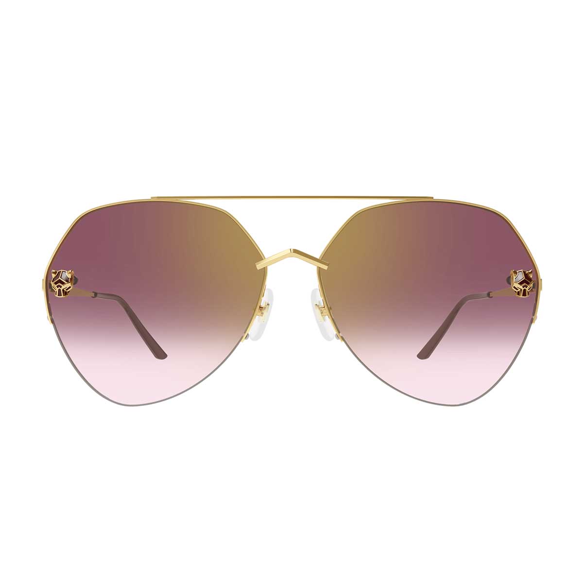 Cartier Occhiali da Sole CT0355S 003 Oro/Rosso Donna 4