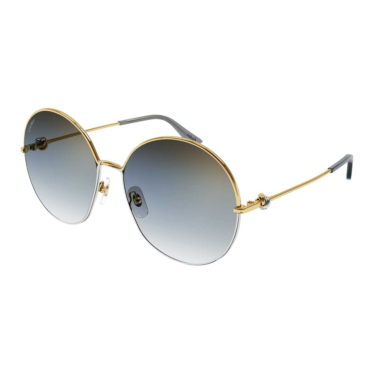 Cartier Occhiali da Sole CT0360S 001 Oro/Grigio Donna 2