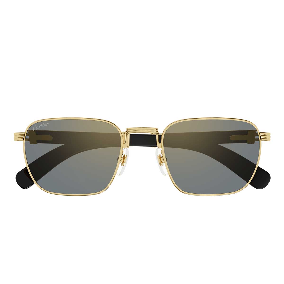 Cartier Occhiali da Sole CT0363S 003 OroBianco/Bronzo Uomo